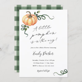 Convites Um pouco de abóbora está a caminho do Chá de frald