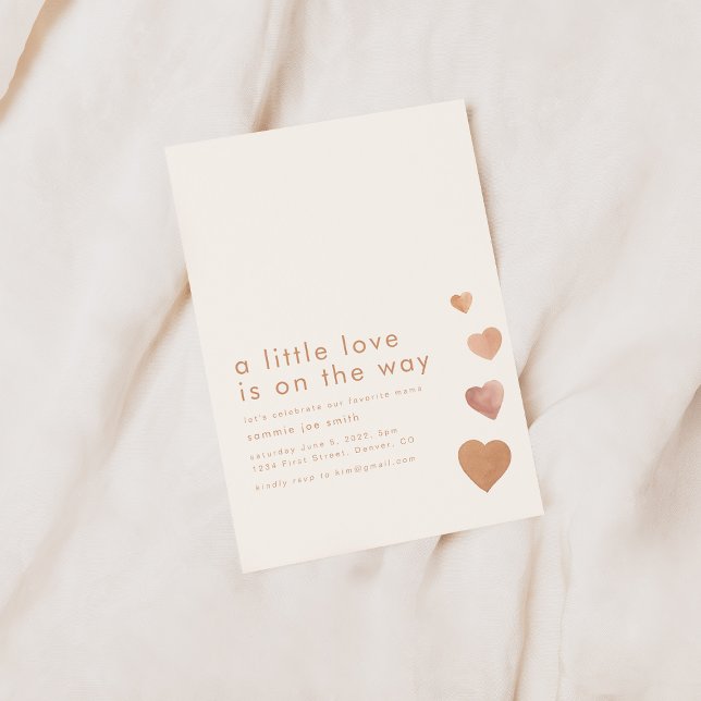 Convites Um Pouco de Amor está no Caminho do Chá de fraldas (Criador carregado)