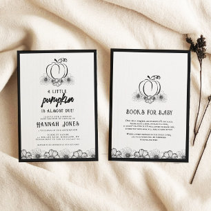 Convites Um pouco de Chá de fraldas de abóbora.