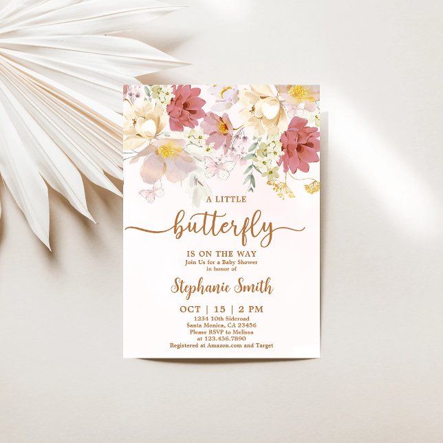 Convites Um Pouco De Flor Selvagem Está A Caminho Da Chá de (Criador carregado)