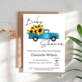 Convites Um Pouco De Girassol Está A Caminho Do Chá de fral