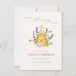 Convites UM POUCO DE MEL DOCE ESTÁ NO CAMINHO Chá de fralda