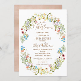 Convites Um pouco de Wildflower está a caminho do Chá de fr