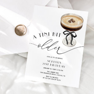 Convites Um Pouco Mais Velha Espresso Martini Aniversário d