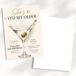 Convites Um Pouco Mais Velho Aniversário Martini Tini