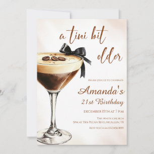 Convites Um Pouco Mais Velho Espresso Martini Aniversário