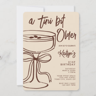 Convites Um Pouco Mais Velho Espresso Martini Aniversário d