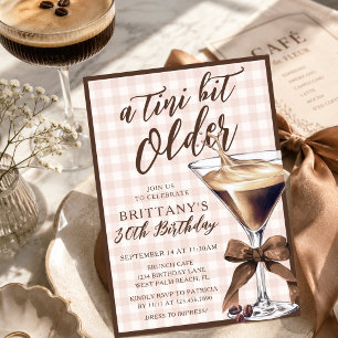 Convites Um Pouco Mais Velho Espresso Martini Aniversário d