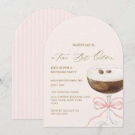 Convites Um Pouco Mais Velho Espresso Martini Listrado Aniv