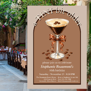 Convites Um Pouco Mais Velho Martini Espresso Arco Marrom 3