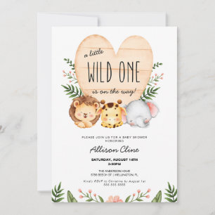 Convites Um Pouco Selvagem Está A Caminho Do Chá de fraldas