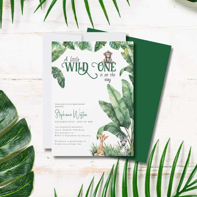 Convites Um Pouco Selvagem está no caminho do Chá de fralda (Criador carregado)