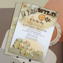 Um Pouco Selvagem Ursa Chá de fraldas de Woodland 