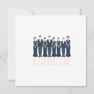 Convites Um presente de música coral com canto coral de cor