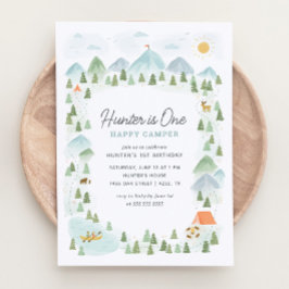 Convites Um primeiro aniversario de campanha feliz