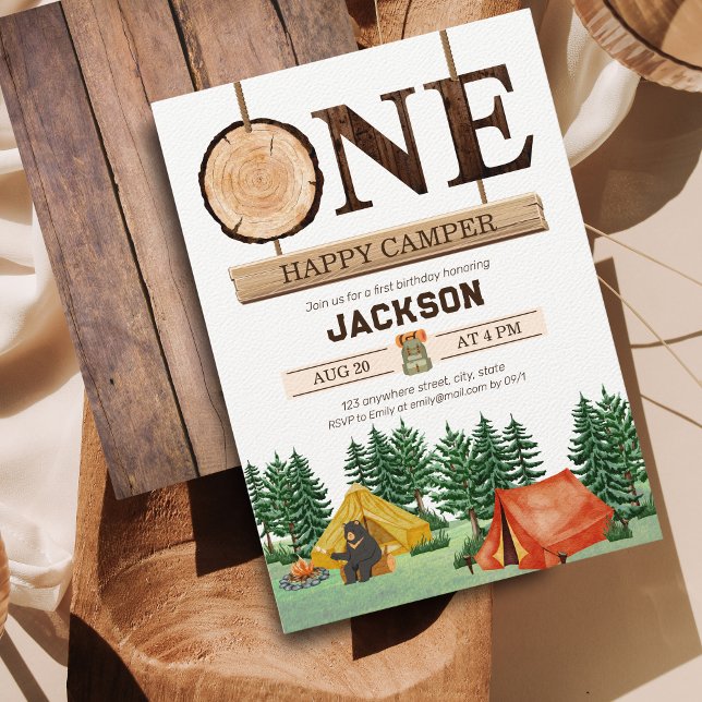 Convites Um primeiro aniversario de campanha feliz (Criador carregado)