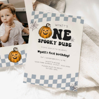 Convites Um primeiro aniversario de Mel Doido Pumpkin Hallo