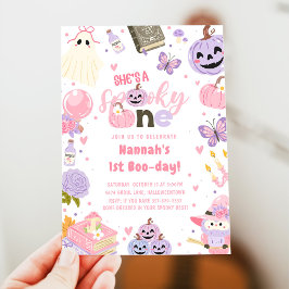 Convites Um primeiro aniversario Fantasma de Bebê Cute no D