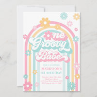 Um primeiro aniversario Groovy Babe Boho Daisy Rai
