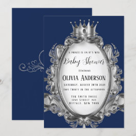 Convites Um príncipe está a caminho do Chá de fraldas de pr