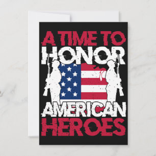 Convites Um Tempo Para Honrar os Heróis da América