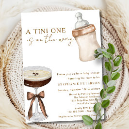 Convites Um Tini A Caminho Baby Shower de Espresso Martini