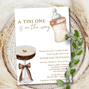 Convites Um Tini A Caminho Baby Shower de Espresso Martini