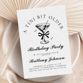 Convites Um Tini Bit Antigo Martini Aniversário