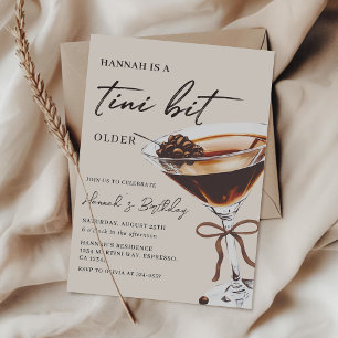 Convites Um Tini Bit Velho Chic Espresso Martini Aniversári