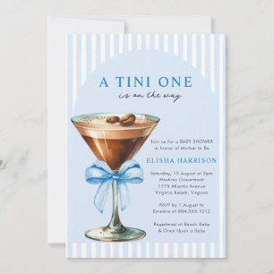 Convites Um Tini está a Caminho Chá de Bebê Masculino