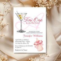 um tini está a caminho, chá de bebê rosa