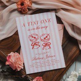 Convites Um Tini Está A Caminho Do Chá de fraldas