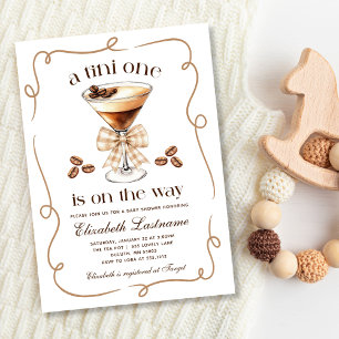 Convites Um Tini Um Chuveiro de Bebê Espresso Martini