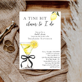 Convites Um Tininho Mais Perto Lemon Martini Chá de Noiva