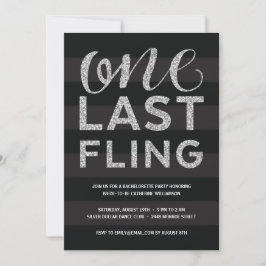 Convites Um Último Voo | Festa de solteira de aspecto brilh
