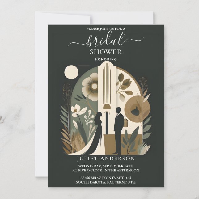 Convites Um verdadeiro Chá de panela do tribunal dos anos 8 (Frente)