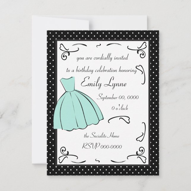 Convites Um Vestido Escrito (Frente)