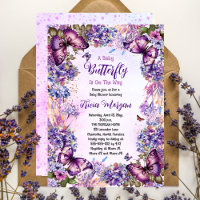 Uma Borboleta Bebê Está No Caminho Chá de fraldas