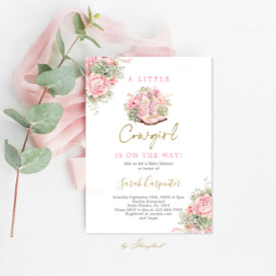 Convites Uma Chá de fraldas De Garota-Vaca Convidar