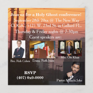 Convites Uma conferência do espírito santo