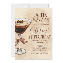 Uma festa de aniversário com espresso martini um p