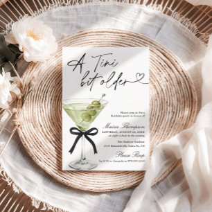 Convites Uma Festa de Aniversário com Martini de Azeitona U