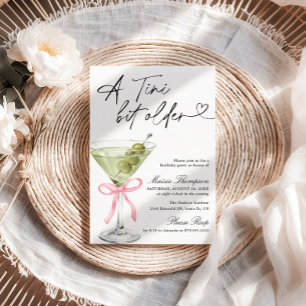 Convites Uma Festa de Aniversário com Martini de Azeitona U