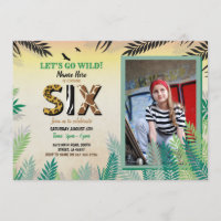 Uma Festa de aniversário de 6 de Selva 6 Safari ZO