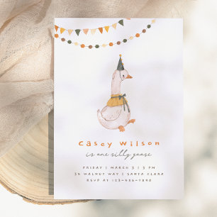 Convites Uma Festa de aniversário de ganso de Bobo