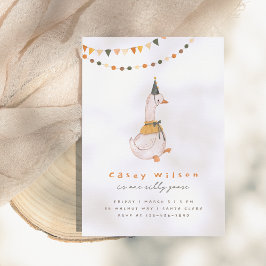 Convites Uma Festa de aniversário de ganso de Bobo