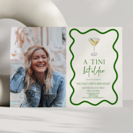 Convites Uma Festa de aniversário Tini Bit Antigo Dirty Mar