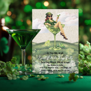 Convites Uma festa de cocktail do Leprechaun um pouco Irlan