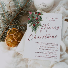 Convites Uma festa de Natal muito feliz, Natal moderno