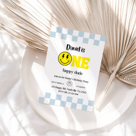 Convites Uma festa de primeiro aniversario Feliz - Bonita e